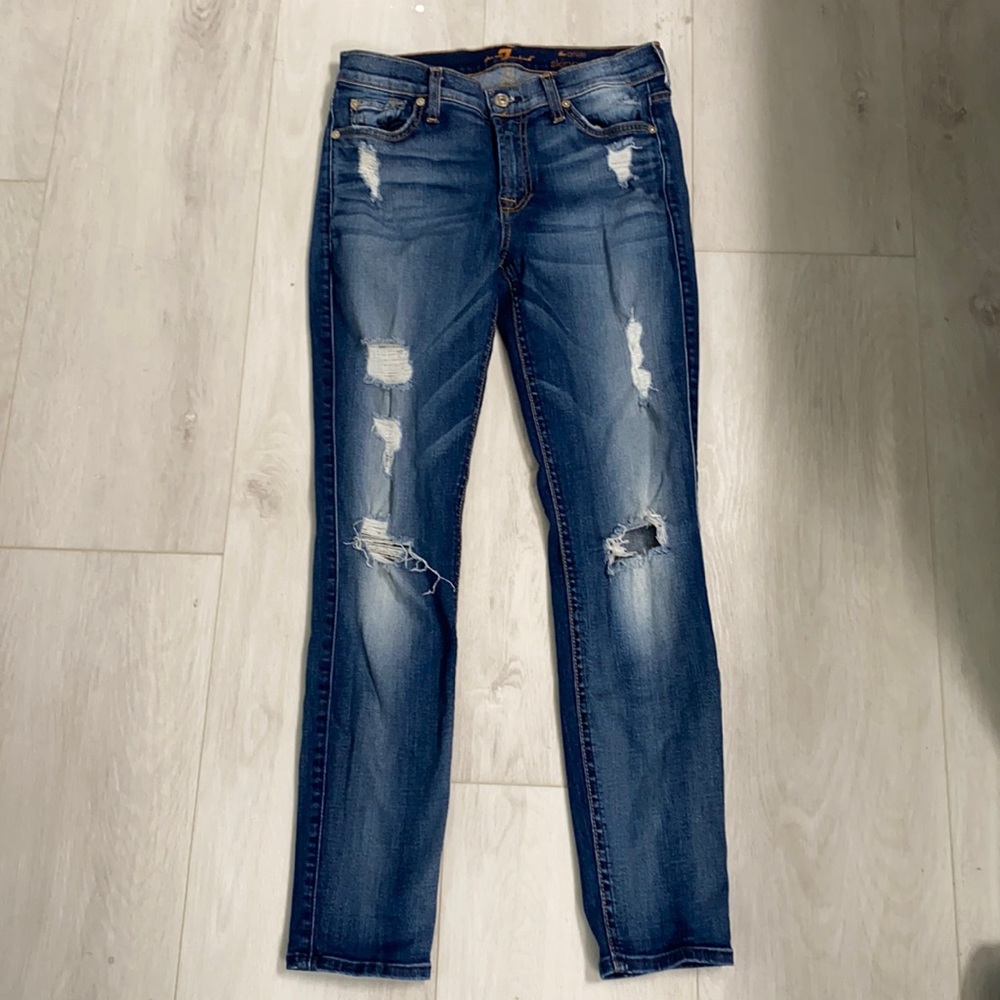 7 For All Mankind The Skinny Ankle Jeans